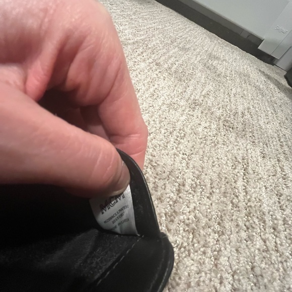 MCM Women’s black and white zipper logo small wallet. - Picture 8 of 9